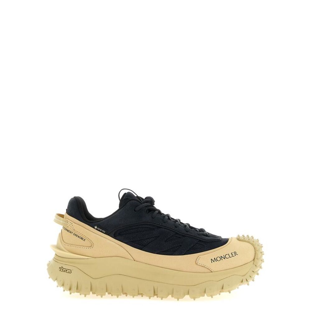 Moncler Blue Leather Athletic Men's Sneakers
